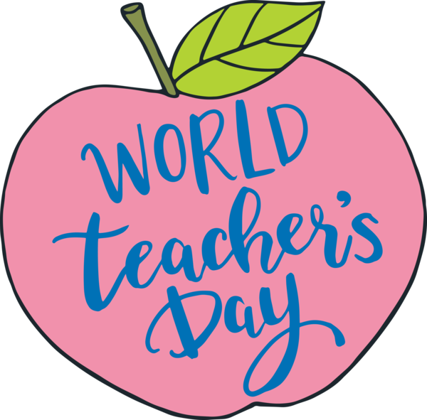 Transparent World Teacher's Day Flower Logo Cartoon for Teachers' Days for World Teachers Day