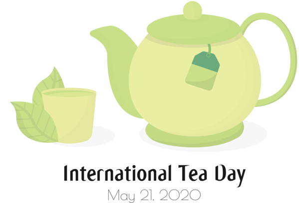 Transparent International Tea Day Coffee cup Kettle Mug for Tea Day for International Tea Day