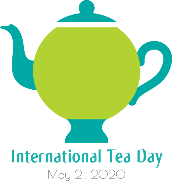 Transparent International Tea Day Logo Green Leaf for Tea Day for International Tea Day