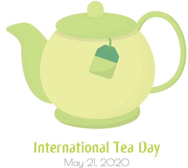 Transparent International Tea Day Coffee cup Kettle Mug for Tea Day for International Tea Day