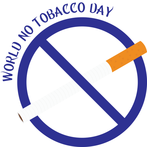 Transparent World No-Tobacco Day Logo Smoking cessation Organization for No Tobacco Day for World No Tobacco Day