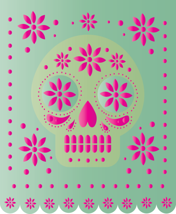 Transparent Day of the Dead Visual arts Blog Snow for Mexican Bunting for Day Of The Dead
