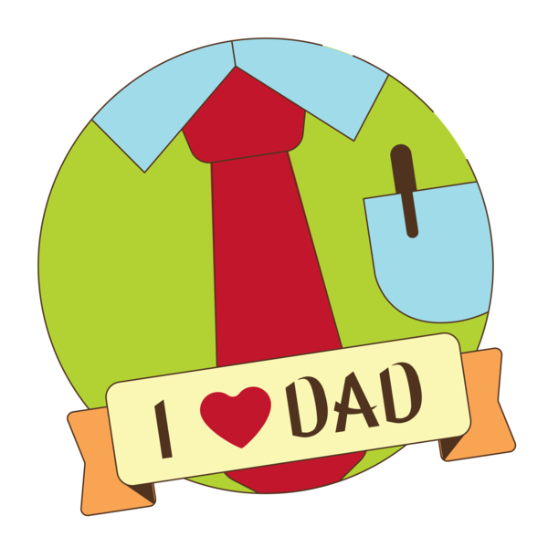 Transparent Father's Day Logo Yellow Circle for Happy Father's Day for Fathers Day
