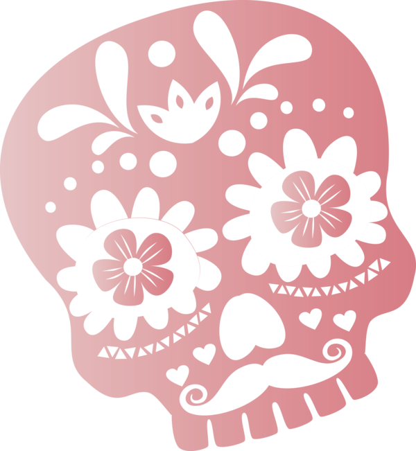 Transparent Day of the Dead Visual arts Petal Floral design for Calavera for Day Of The Dead
