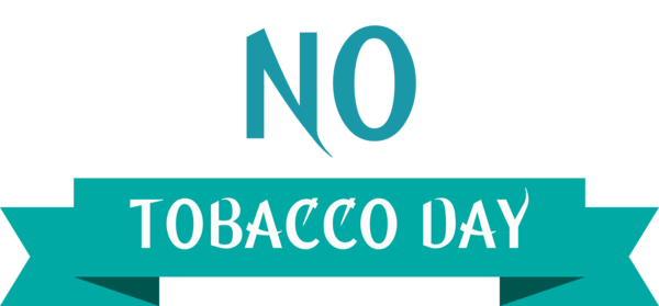 Transparent World No-Tobacco Day Logo Font Organization for No Tobacco Day for World No Tobacco Day