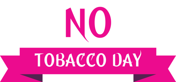 Transparent World No-Tobacco Day Logo Design Font for No Tobacco Day for World No Tobacco Day