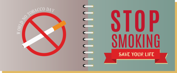 Transparent World No-Tobacco Day Logo Font Poster for No Tobacco Day for World No Tobacco Day