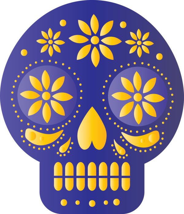 Transparent Day of the Dead Line art Witchcraft Fan art for Mexican Bunting for Day Of The Dead