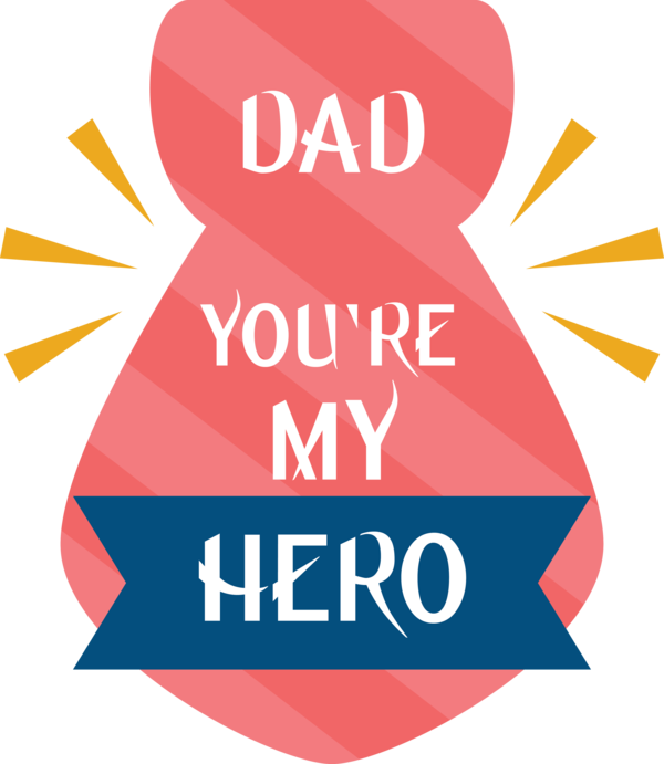 Transparent Father's Day Logo Font Line for Happy Father's Day for Fathers Day