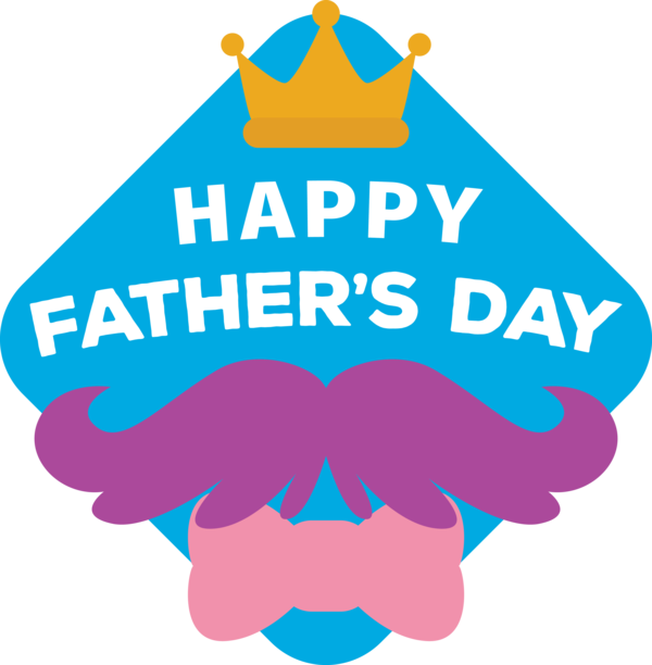 Transparent Father's Day Logo Design Line for Happy Father's Day for Fathers Day