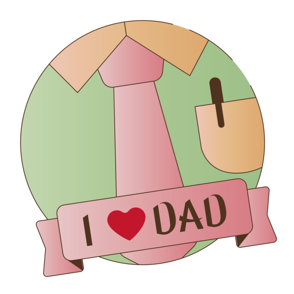 Transparent Father's Day Design Pink M Meter for Happy Father's Day for Fathers Day