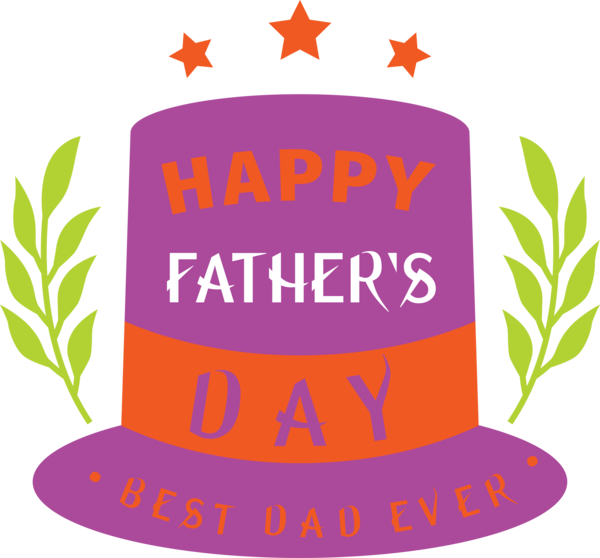 Transparent Father's Day Royalty-free Laurel wreath Video clip for Happy Father's Day for Fathers Day