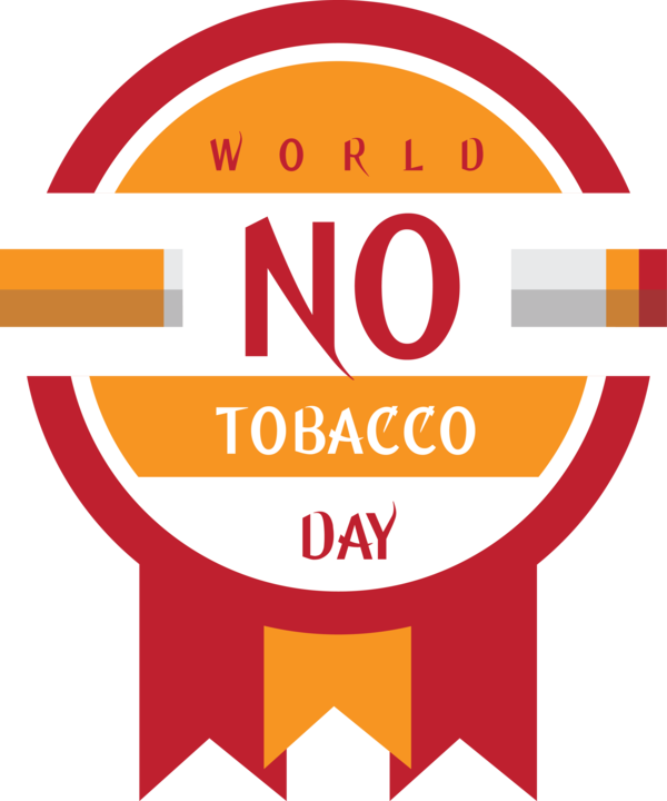 Transparent World No-Tobacco Day Logo Organization Line for No Tobacco Day for World No Tobacco Day