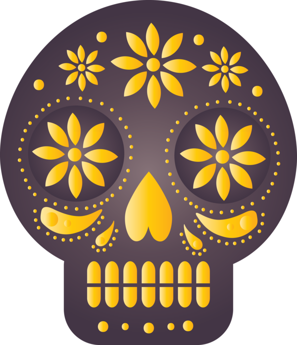 Transparent Day of the Dead Blog Logo for Mexican Bunting for Day Of The Dead