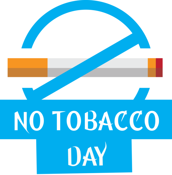 Transparent World No-Tobacco Day Logo Organization Font for No Tobacco Day for World No Tobacco Day