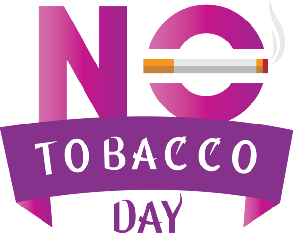 Transparent World No-Tobacco Day Logo Font Pink M for No Tobacco Day for World No Tobacco Day