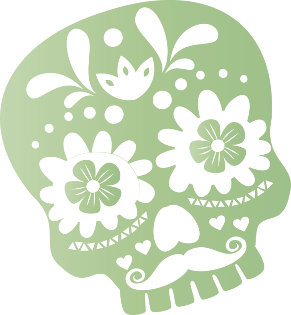 Transparent Day of the Dead Floral design Leaf Petal for Calavera for Day Of The Dead