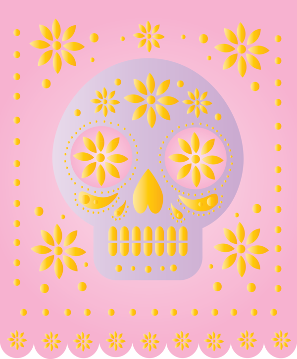 Transparent Day of the Dead Visual arts Font Braille for Mexican Bunting for Day Of The Dead