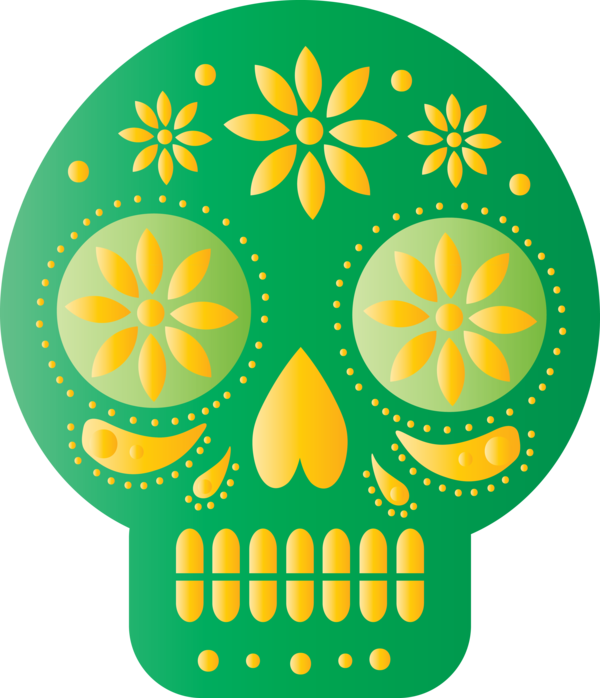Transparent Day of the Dead iTunes Icon Apple Music for Mexican Bunting for Day Of The Dead