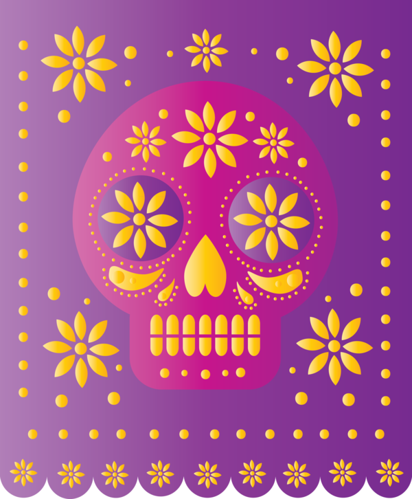 Transparent Day of the Dead Maharam Painting Visual arts for Mexican Bunting for Day Of The Dead