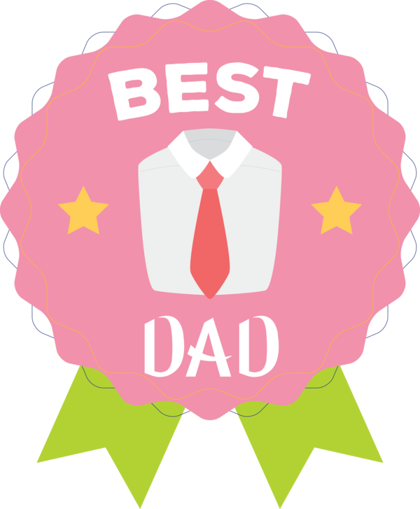 Transparent Father's Day Logo Pink M Pattern for Happy Father's Day for Fathers Day