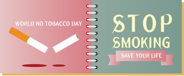 Transparent World No-Tobacco Day Angle Line Font for No Tobacco Day for World No Tobacco Day
