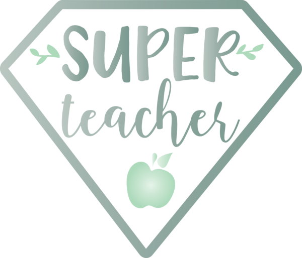 Transparent World Teacher's Day Logo Font Green for Teachers' Days for World Teachers Day