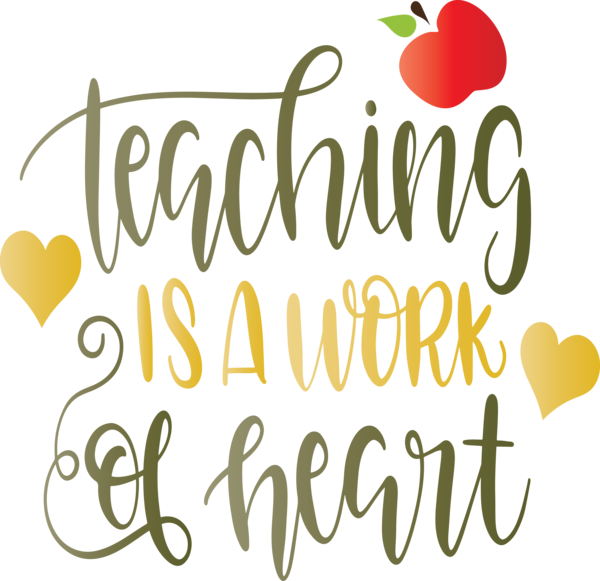 Transparent World Teacher's Day Logo Floral design Yellow for Teachers' Days for World Teachers Day