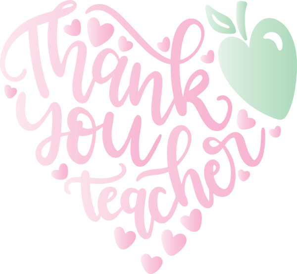 Transparent World Teacher's Day Logo Pink M Pattern for Teachers' Days for World Teachers Day