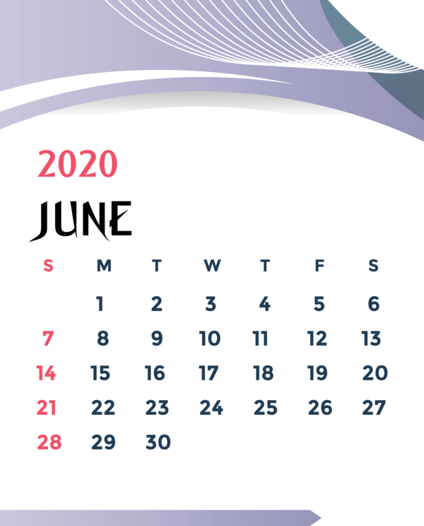 Transparent New Year Calendar Font Line for Printable 2020 Calendar for New Year