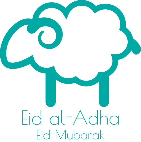 Transparent Eid al-Adha Merino Goat Cash register for Eid Qurban for Eid Al Adha