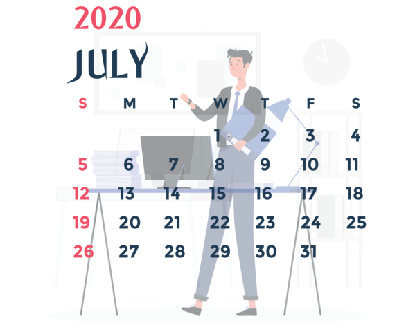 Transparent New Year Calendar Royalty-free Calendar year for Printable 2020 Calendar for New Year