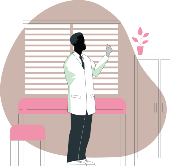 Transparent National Doctors' Day Design Cartoon Pink M for Doctor for National Doctors Day