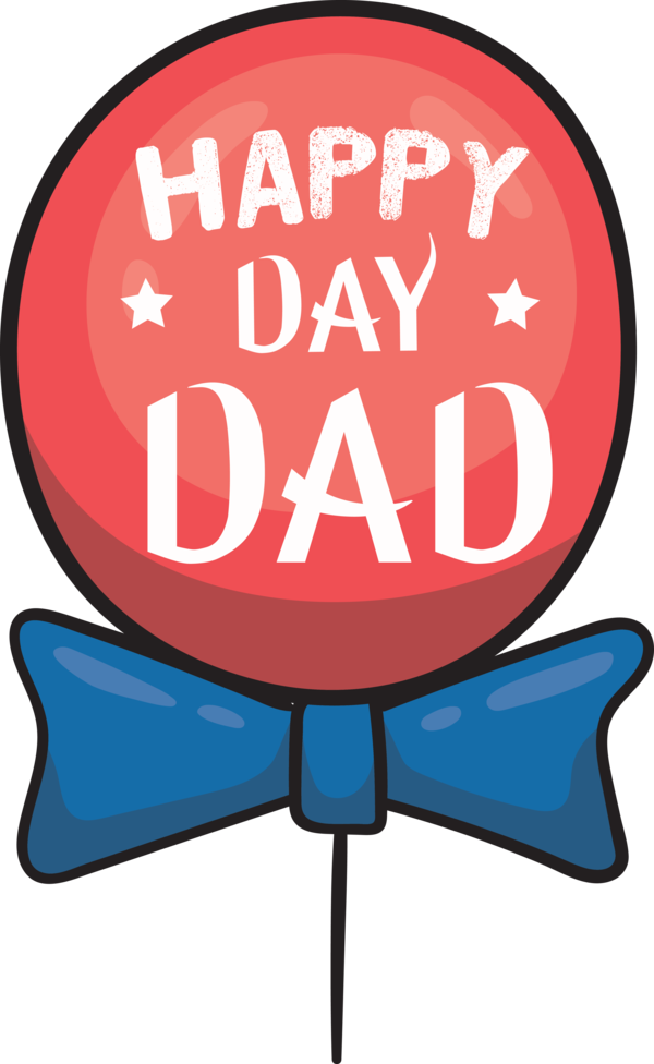 Transparent Father's Day Logo Line Area for Happy Father's Day for Fathers Day