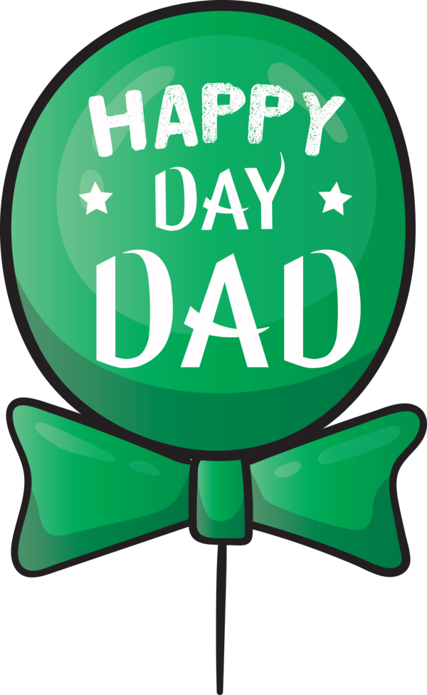 Transparent Father's Day Logo Leaf Green for Happy Father's Day for Fathers Day