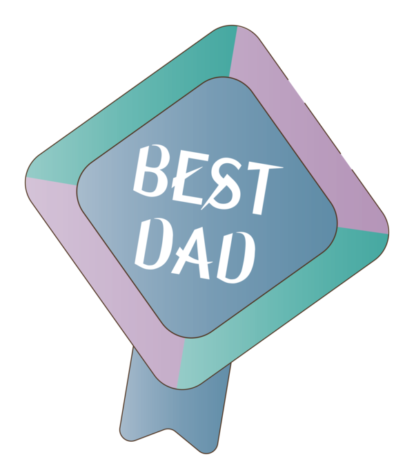 Transparent Father's Day Logo Font Design for Happy Father's Day for Fathers Day