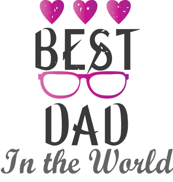 Transparent Father's Day Design Logo Pink M for Happy Father's Day for Fathers Day