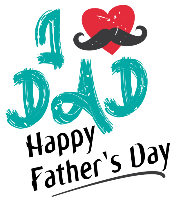 Transparent Father's Day Logo Design Cartoon for Happy Father's Day for Fathers Day