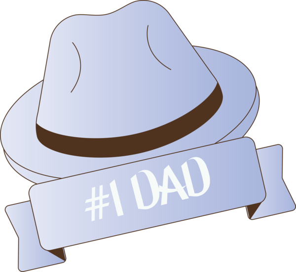 Transparent Father's Day Hat Font Design for Happy Father's Day for Fathers Day