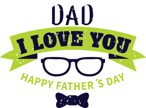 Transparent Father's Day Glasses Logo Sunglasses for Happy Father's Day for Fathers Day