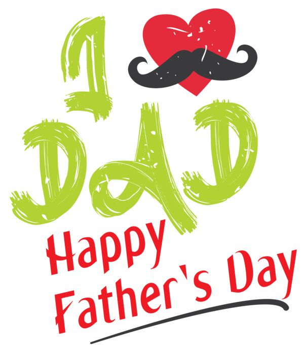 Transparent Father's Day Logo Design Line for Happy Father's Day for Fathers Day