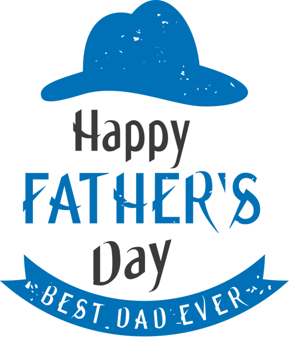 Transparent Father's Day Hat Logo Line for Happy Father's Day for Fathers Day