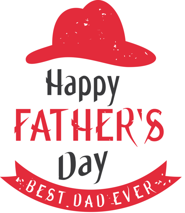 Transparent Father's Day Hat Logo Costume for Happy Father's Day for Fathers Day