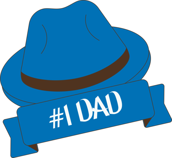 Transparent Father's Day Hat Logo Line for Happy Father's Day for Fathers Day