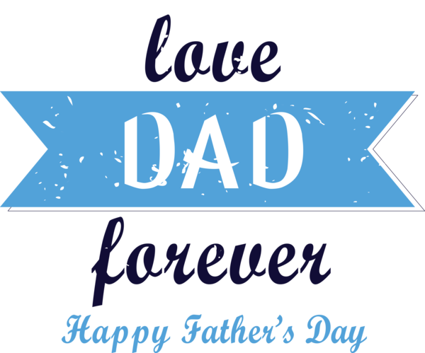 Transparent Father's Day Logo Font Line for Happy Father's Day for Fathers Day