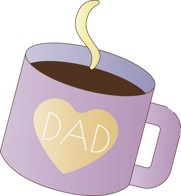 Transparent Father's Day Coffee cup Mug Coffee for Happy Father's Day for Fathers Day