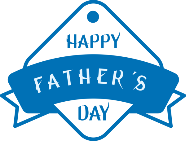 Transparent Father's Day Logo Angle Line for Happy Father's Day for Fathers Day