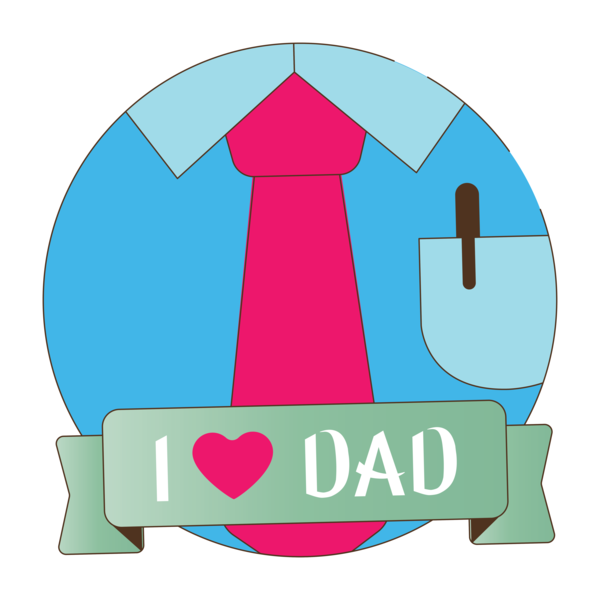 Transparent Father's Day Design Logo Headgear for Happy Father's Day for Fathers Day