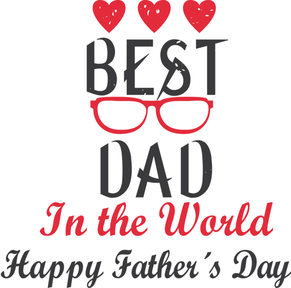 Transparent Father's Day Logo Happiness Line for Happy Father's Day for Fathers Day