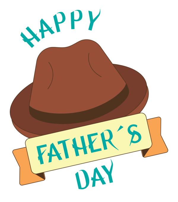 Transparent Father's Day Logo Hat Area for Happy Father's Day for Fathers Day